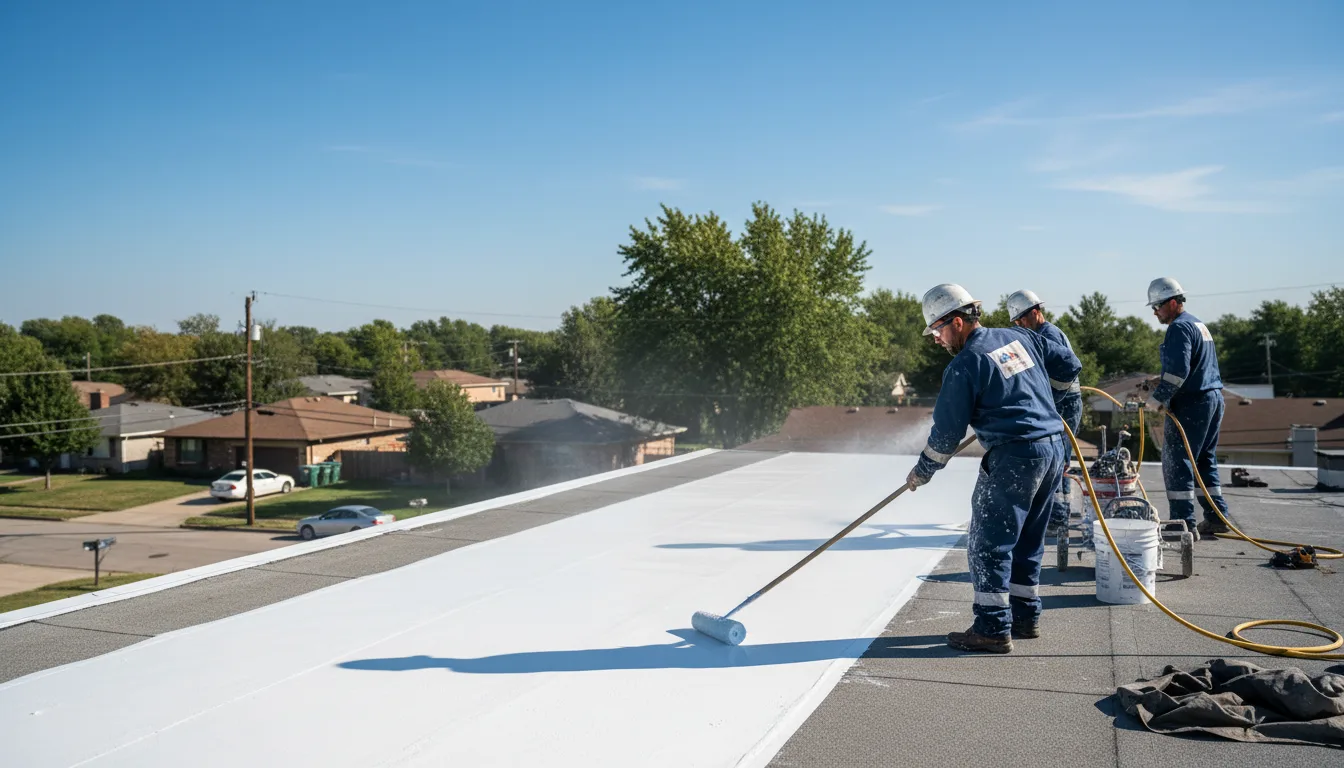 Commercial roof coating in Napoleon, ND near me